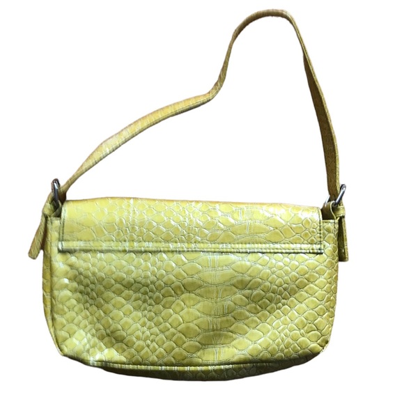Yellow Snakeskin Shoulder Bag - Picture 3 of 3